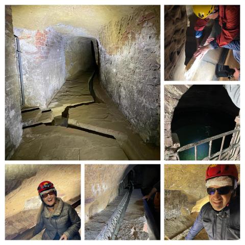 COLLAGE FOTOGRAFICO DELLA VISITA AI BOTTINI DI SIENA